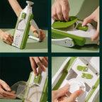 (Free Delivery) 5-in-1 Mandoline Vegetable & Fruit Slicer