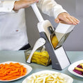 (Free Delivery) 5-in-1 Mandoline Vegetable & Fruit Slicer