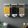Wall Mounted Easy Press- Kitchen Food Storage Container Cereal Dispenser