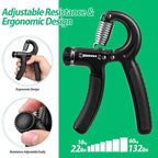 Adjustable Hand  Grip Strength Trainer 10-60 KG Strength