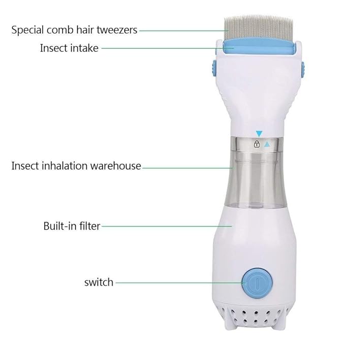 Chemical-Free Lice Removal Comb With Steel Comb (Allow to open)