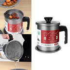 Stainless-Steel Oil Filter Storage Pot