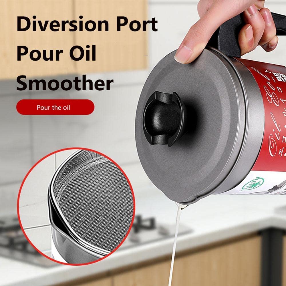 Stainless-Steel Oil Filter Storage Pot