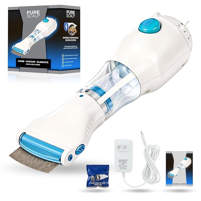 Chemical-Free Lice Removal Comb With Steel Comb (Allow to open)
