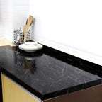 Pack of 3 Black marble Self Adhesive Waterproof Stickers