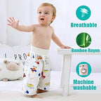 ( Pack of 3 ) Kimi Baby Diaper Skirts Waterproof and Leak-proof Diaper Training Pants Children Cotton Cloth Washable Reusable High Waist Diaper Skirt Pants