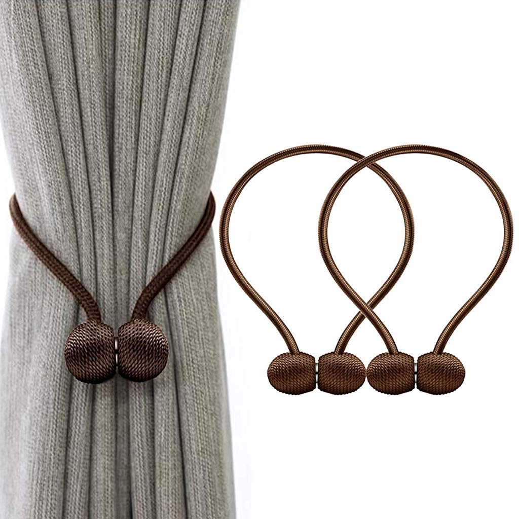 Magnetic Curtain Tiebacks for Window Decoration (Pair)