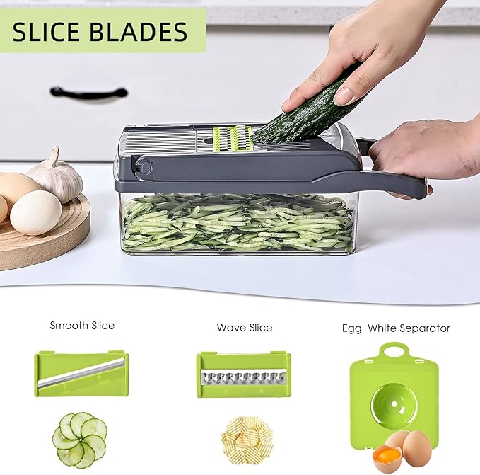 16-in-1 Vegetable Chopper & Veggie Slicer