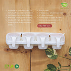 4 In 1 Beautiful Chili Spice Rack Wall Hanging Kitchen Rack High Quality