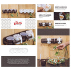 4 In 1 Beautiful Chili Spice Rack Wall Hanging Kitchen Rack High Quality