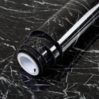 Pack of 3 Black marble Self Adhesive Waterproof Stickers