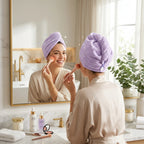 Hair Dryer Cap Towel Wrap Towel Quick Dry Cap Towel 100% Cotton Turban