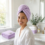 Hair Dryer Cap Towel Wrap Towel Quick Dry Cap Towel 100% Cotton Turban