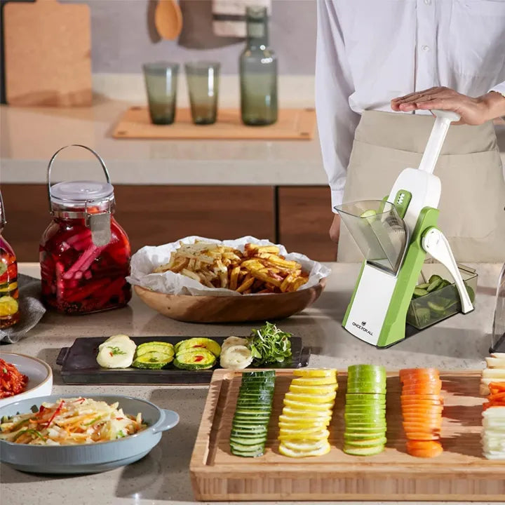 (Free Delivery) 5-in-1 Mandoline Vegetable & Fruit Slicer