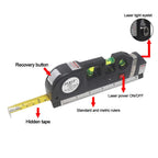 Imported 5 in 1 Multi Purpose Laser Level Pro 3 Leveler Scale