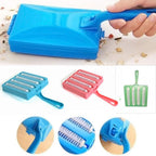 2 Brushes Heads Handheld Carpet Table Sweeper Crumb Brush Cleaner Roller