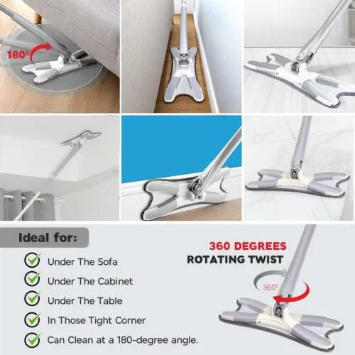 (Free Delivery) X-Type Microfiber Twist Mop