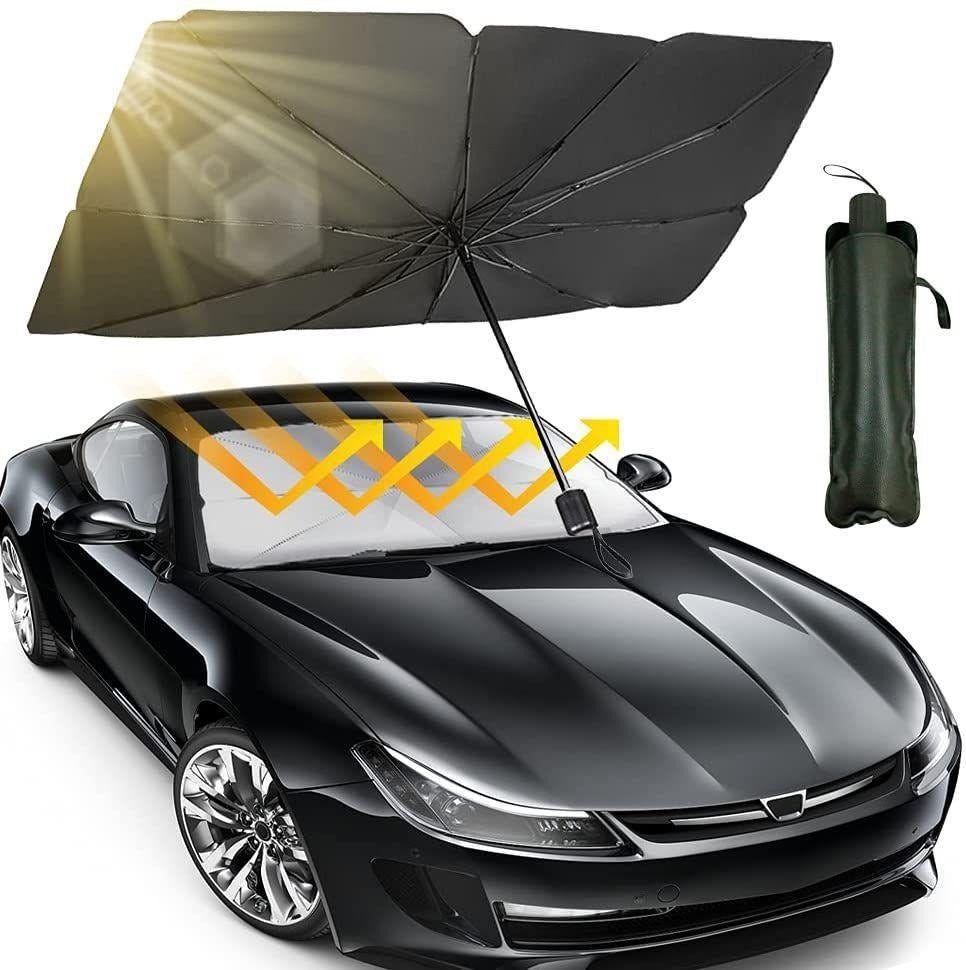 Foldable Car Sun Shade Umbrella – UV Protection Windshield Cover ☀️🚗