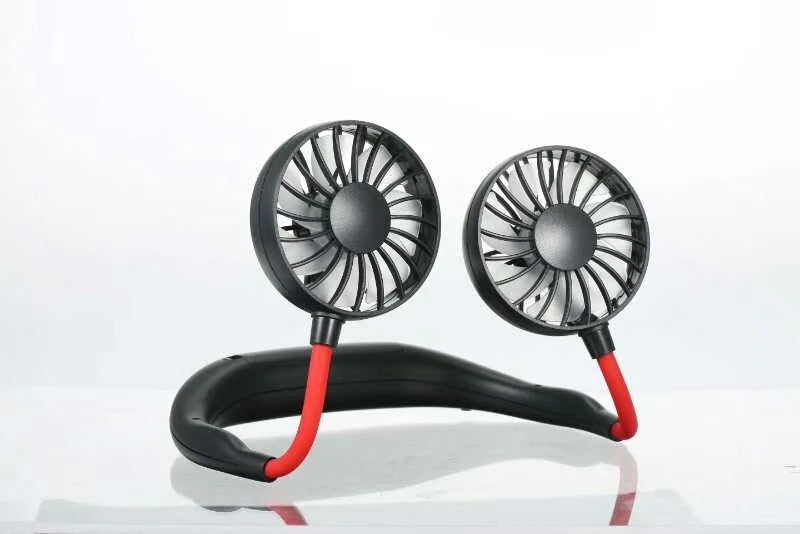 Neck Fan Adjustment Fan Hands-free Hanging Rechargeable Mini Sports Fans 3 Gears Wearable Sport Fan – Random Color