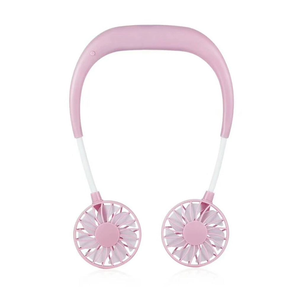 Neck Fan Adjustment Fan Hands-free Hanging Rechargeable Mini Sports Fans 3 Gears Wearable Sport Fan – Random Color