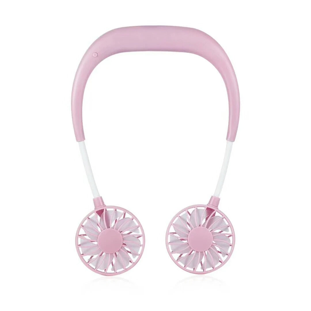 Neck Fan Adjustment Fan Hands-free Hanging Rechargeable Mini Sports Fans 3 Gears Wearable Sport Fan – Random Color