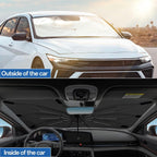 Foldable Car Sun Shade Umbrella – UV Protection Windshield Cover ☀️🚗