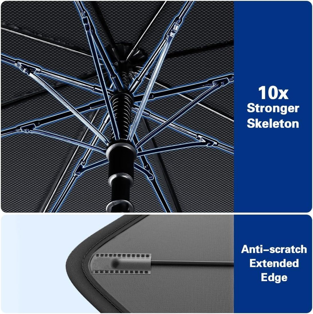 Foldable Car Sun Shade Umbrella – UV Protection Windshield Cover ☀️🚗